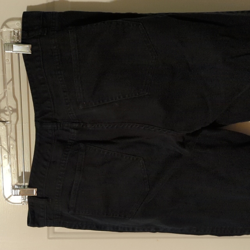 Talbots Black Denim Capris Size 14 Stretch Summer - Picture 8 of 10